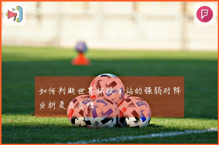 如何判断世界杯投注站的强弱对阵分析是否合理